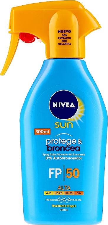 Sonnenschutzspray SPF 50 - Nivea Sun Protection & Bronzing Solar Spray SPF50 — Bild N1