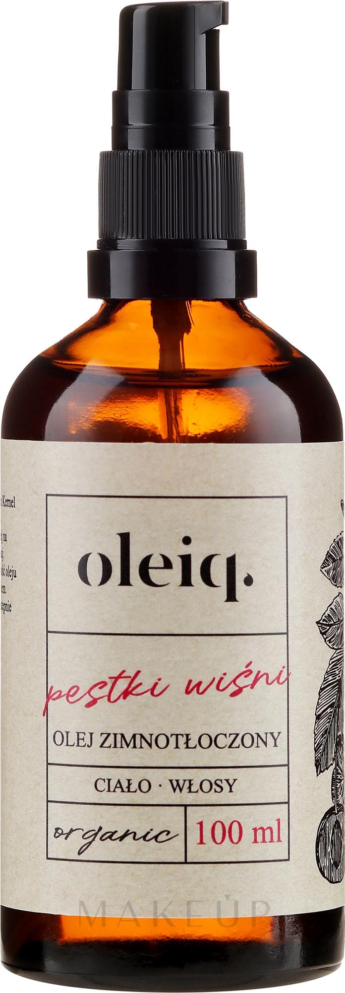 Kirschkernöl für Körper und Haar - Oleiq Cherry Hair And Body Oil — Bild 100 ml