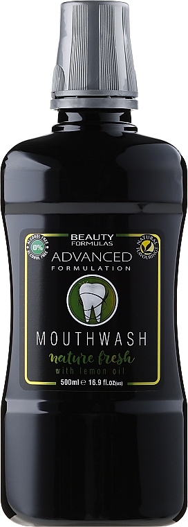 Erfrischendes Mundwasser mit Zitronenöl - Beauty Formulas Active Oral Care Mouthwash Nature Fresh