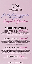 Körperpflegeset - Spa Moments English Garden (Duschgel 100ml + Körperlotion 60ml + Körperöl 50 + Badesalz 50g) — Bild N3