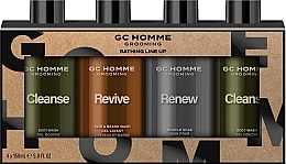 Düfte, Parfümerie und Kosmetik Körperpflegeset - Grace Cole GC Homme Grooming Bathing Line Up (Duschgel 2x150ml + Haar- und Bartwäsche 150ml + Lotion 150ml)