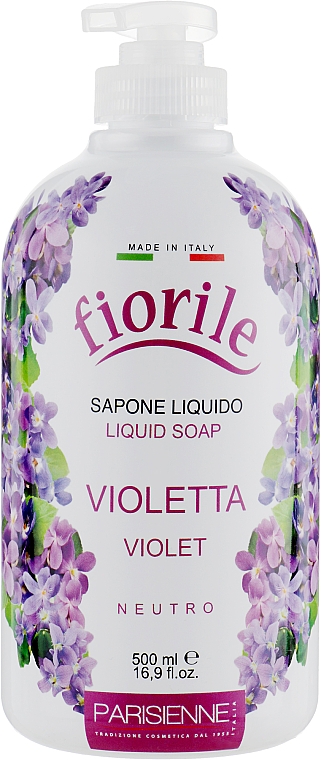 Flüssigseife Veilchen - Parisienne Italia Fiorile Violet Liquid Soap — Bild N1