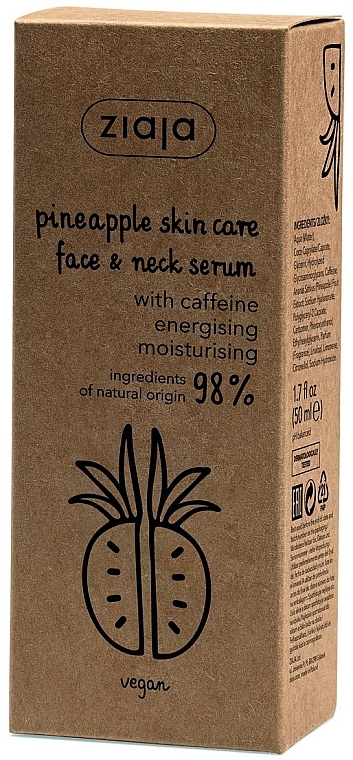 Serum für Gesicht und Hals mit Ananasextrakt - Ziaja Pineapple Skin Care Face & Neck Serum — Bild N2