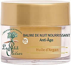Düfte, Parfümerie und Kosmetik Anti-Aging-Nachtbalsam mit Arganöl - Le Petit Olivier Night Balm Anti-aging Argan Oil