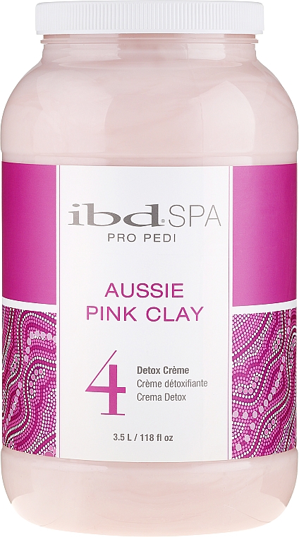 Feuchtigkeitsspendende Fußcreme mit rosa Tonerde - IBD Aussie Pink Clay Detox Creme — Bild N3