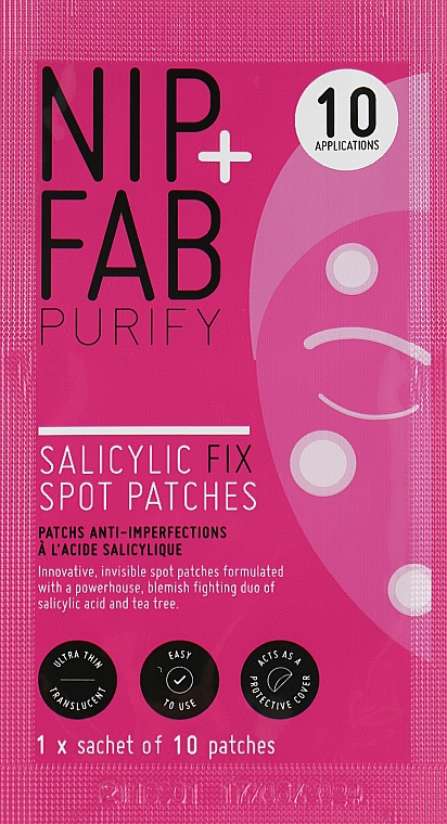 Gesichtspatches mit Salicylsäure - NIP+FAB Salicylic Fix Spot Patches — Bild N2