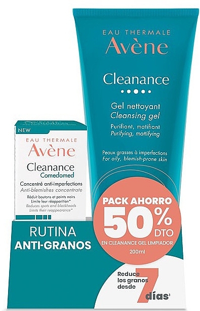 Set - Avene Cleanance Anti-Blemishes Concentrate (f/concentrate/30ml + cl/gel/200ml) — Bild N1