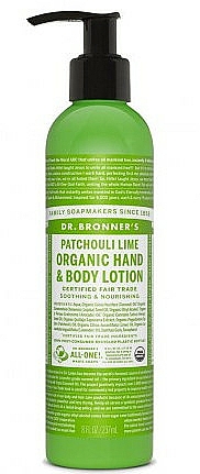 Hand- und Körperlotion mit Patschuli und Limette - Dr. Bronner’s Patcouli & Lime Organic Hand & Body Lotion — Bild N1