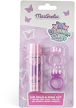 Martinelia Shimmer Wings Lip Balm & Ring Set (Lippenbalsam 4g + Ring 2 St.) - Make-up Set — Bild N1