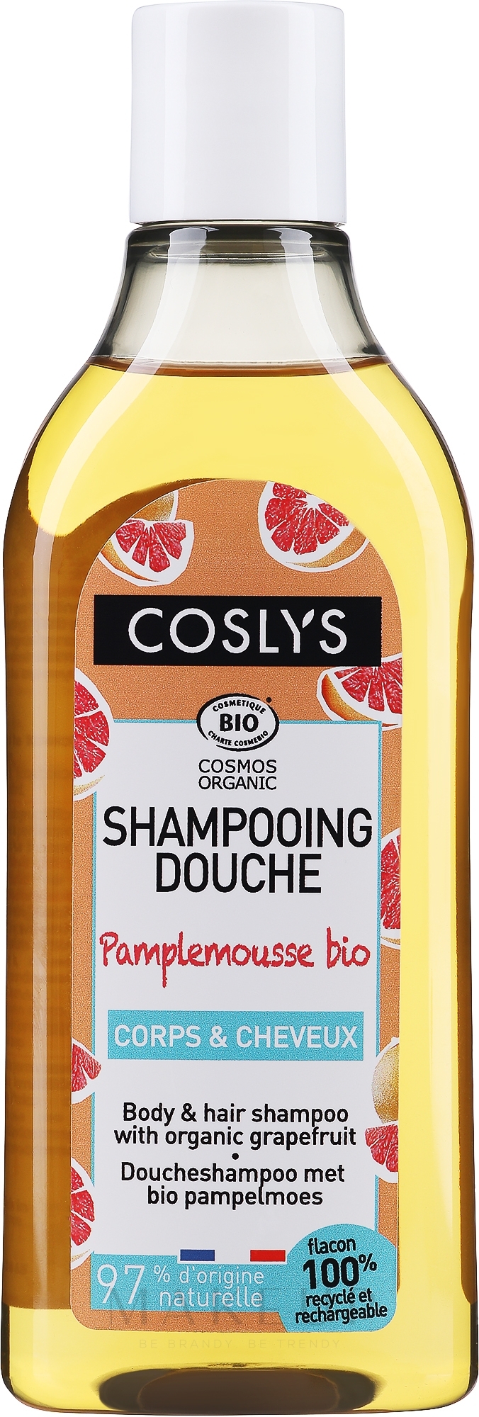 2in1 Seifenfreies Körper- und Haarshampoo mit Grapefruit - Coslys Body And Hair Shampoo Grapefruit — Bild 250 ml