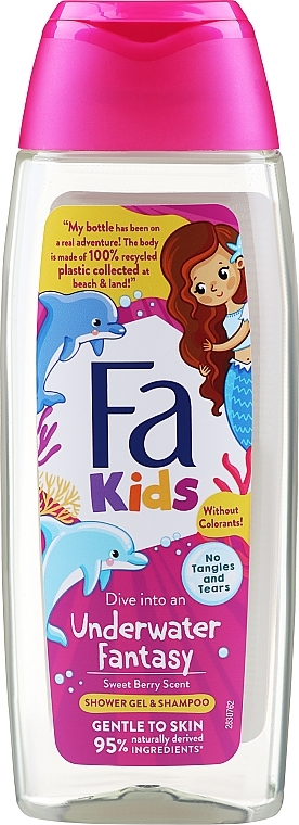 Duschgel-Shampoo für Mädchen - Fa Kids Underwater Fantasy Shower Gel & Shampoo — Bild N1