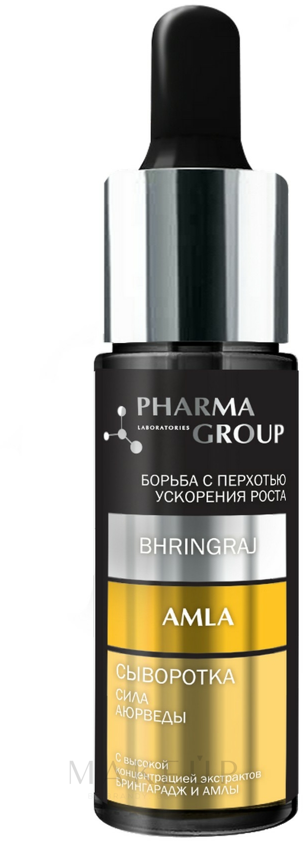 Anti-Schuppen Haarserum mit Bringaraj und Amla - Pharma Group Laboratories — Bild 14 ml