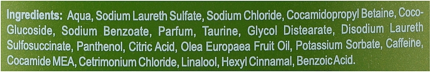 Shampoo für normales Haar mit Olivenöl, Koffein und Taurin - Lilien Olive Oil Shampoo — Bild N4