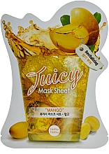 Düfte, Parfümerie und Kosmetik Tuchmaske mit Mangosaft - Holika Holika Mango Juicy Mask Sheet