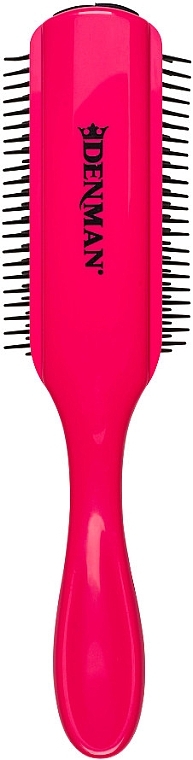 Haarbürste D4 schwarz mit rosa - Denman Original Styling Brush D4 Asian Orchid — Bild N1