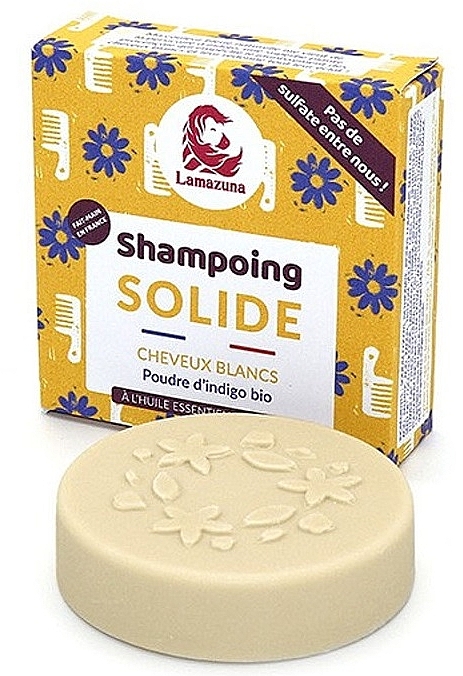 Festes Shampoo für graues und blondes Haar mit Indigo und Kamille - Lamazuna Solid Shampoo — Bild N1