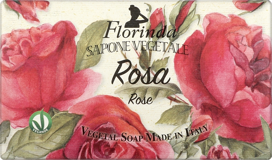 Naturseife Rose - Florinda Sapone Vegetale Rose — Bild N1