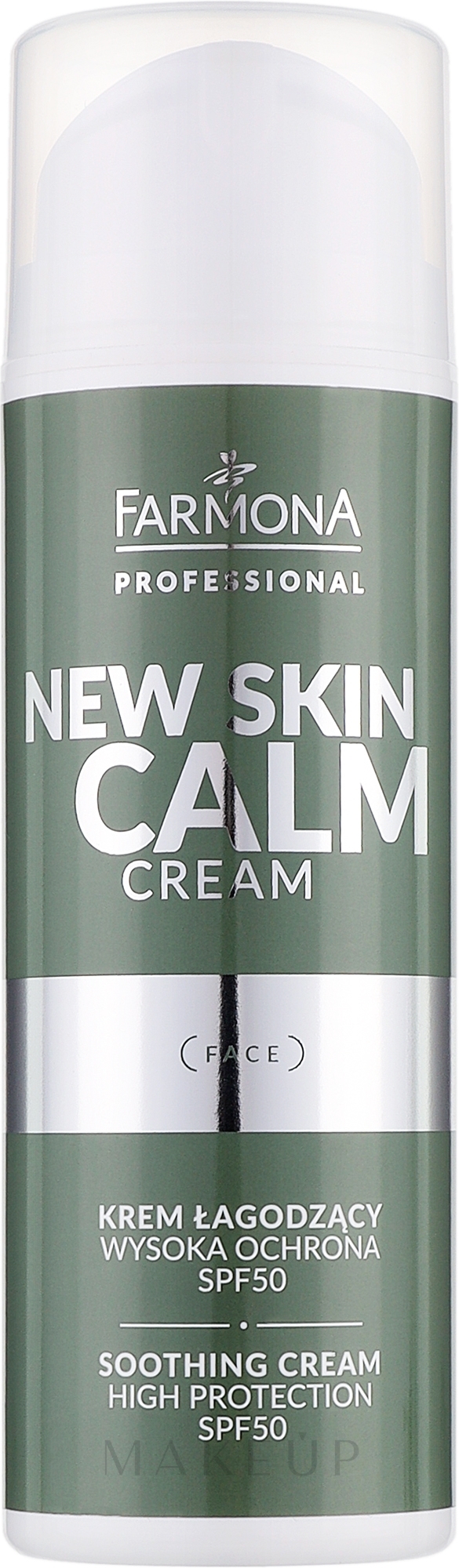 Beruhigende Gesichtscreme - Farmona Professional New Skin Calm Cream Face Soothing Cream High Protection SPF 50  — Bild 150 ml
