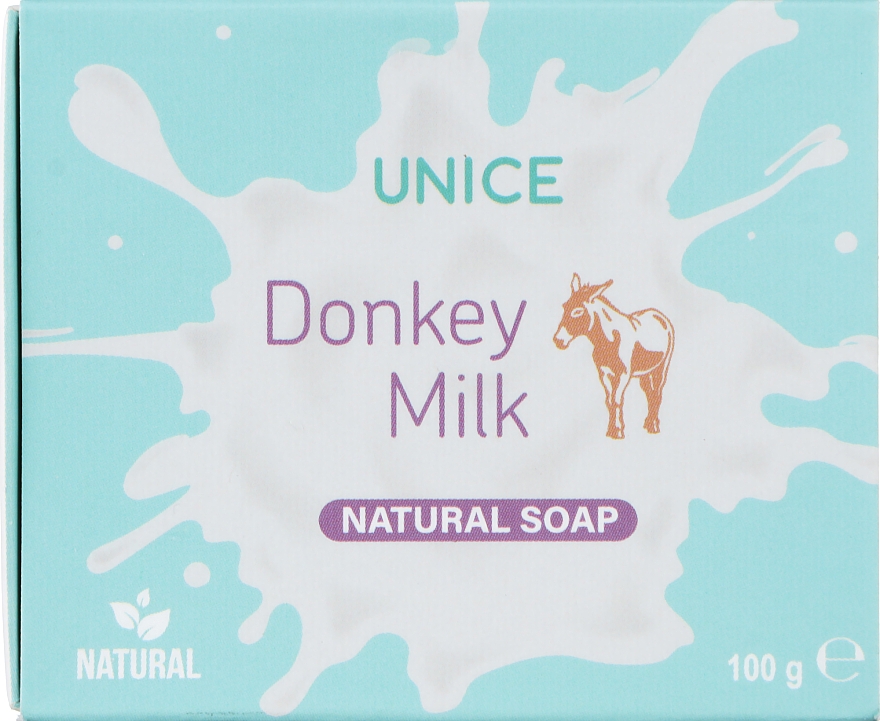 Naturseife mit Eselsmilch - Unice Donkey Milk Natural Soap — Bild N1