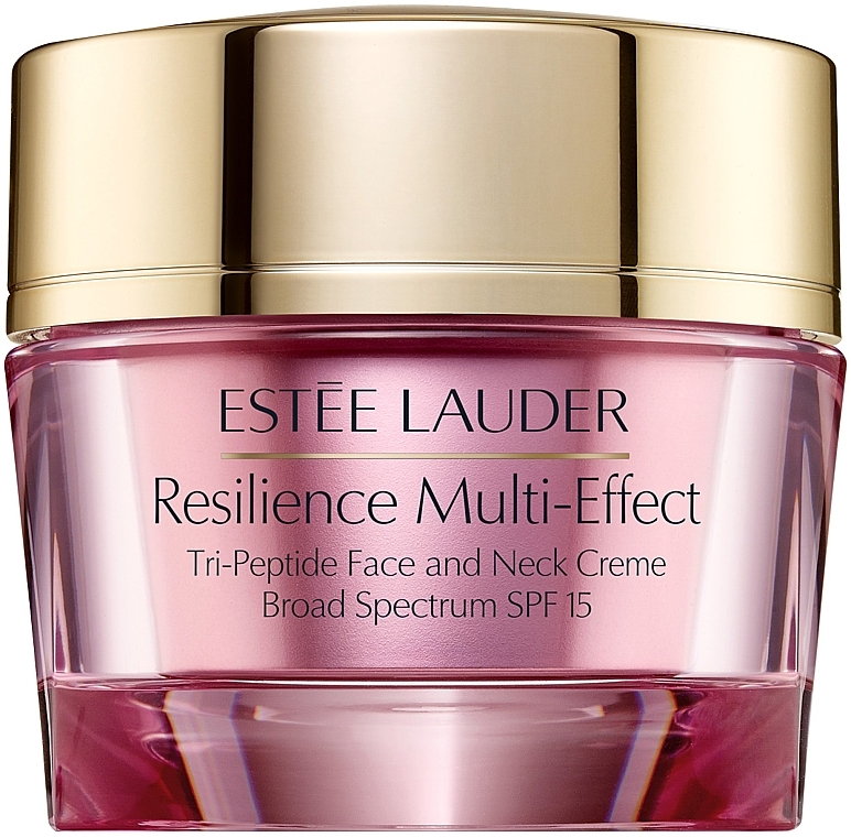 Straffende Gesichts- und Halscreme für trockene Haut - Estee Lauder Resilience Multi-Effect Tri-Peptide Face and Neck Creme SPF 15 — Bild N1