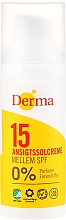 Düfte, Parfümerie und Kosmetik Wasserfeste Sonnenschutzcreme für Gesicht SPF 15 - Derma Sun Face Cream SPF15