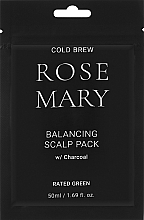 Revitalisierende Kopfhautmaske mit Rosmarinsaft und Aktivkohle - Rated Green Cold Brew Rosemary Balancing Scalp Pack — Bild N1
