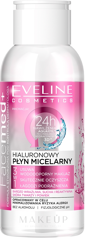 Mizellenwasser für Gesicht mit Hyaluronsäure - Eveline Cosmetics Facemed+ Micellar Water — Foto 100 ml