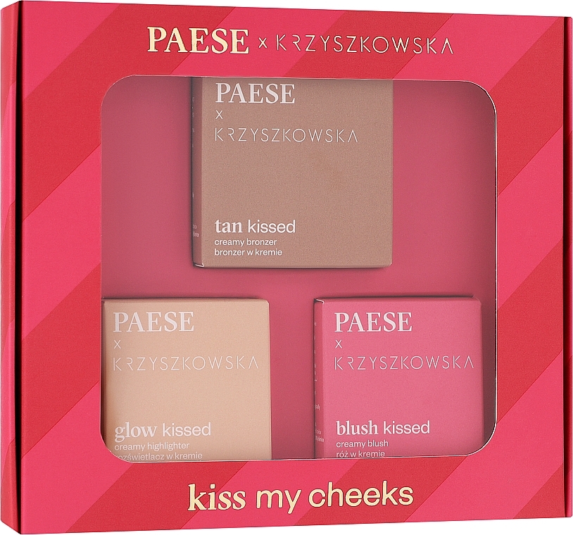 Make-up Set - Paese Kiss My Cheeks 01 (Highlighter 4g + Bronzer 12g + Blush 4g) — Bild N2