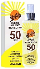 Düfte, Parfümerie und Kosmetik Sonnenspray - Malibu Clear All Day Protection SPF 50