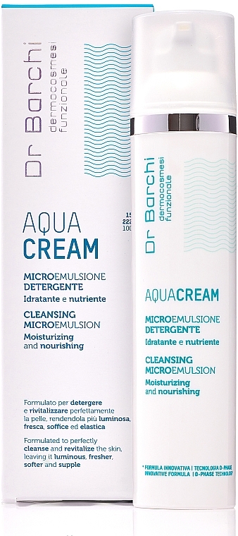 Reinigende Mikroemulsion für Gesicht, Hals und Dekolleté - Dr Barchi Aqua Cream Cleansing Microemulsion — Bild N3