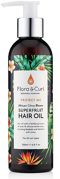 Haaröl - Flora & Curl Protect Me African Citrus Superfruit Hair Oil — Bild N1
