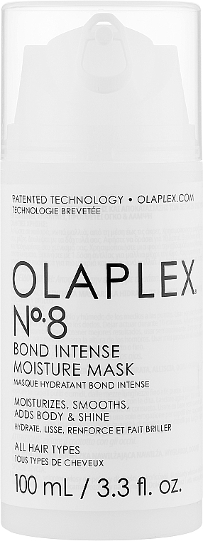 Feuchtigkeitsspendende und glättende Haarmaske für alle Haartypen - Olaplex №8 Blond Intense Moisture Mask — Bild N1