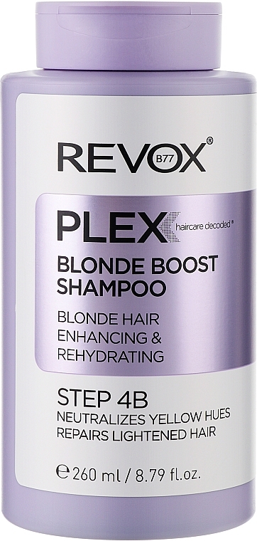 Tonisierendes Shampoo für blondes Haar - Revox Plex Blonde Boost Shampoo Step 4B — Bild N1