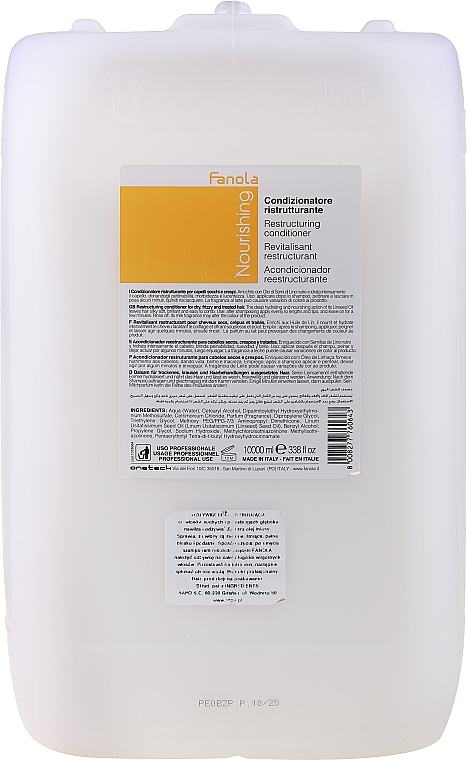 Restrukturierender Conditioner für trockenes und widerspenstiges Haar - Fanola Nutri Care Restructuring Conditioner — Bild N5