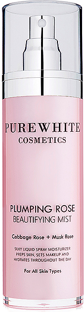 Intensiv feuchtigkeitsspendender erfrischender und vitalisierender Gesichtsnebel mit Rosenextrakten - Pure White Cosmetics Plumping Rose Beautifying Mist — Bild N1