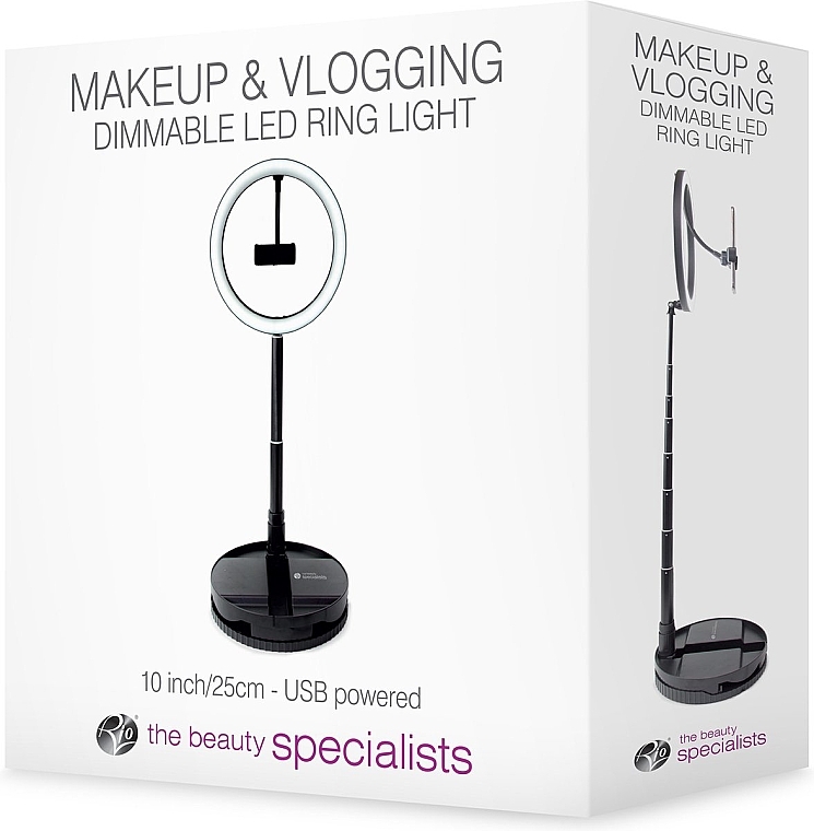 LED-Ringlampe - Rio-Beauty Makeup & Vlogging Foldable LED Ring Light — Bild N3