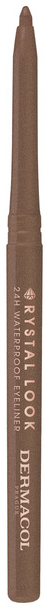 Wasserfester automatischer Eyeliner-Stift - Dermacol Crystal Look 24H Waterproof Eyeliner — Bild 01 - Bronze