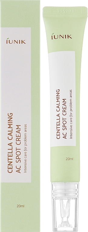 Beruhigende Creme für Problemzonen - IUNIK Centella Calming Ac Spot Cream — Bild N2