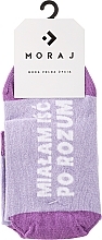 Düfte, Parfümerie und Kosmetik Kurze Damensocken mit lustigen Aufschriften violett - Moraj