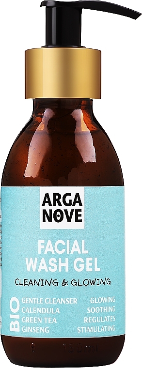 Energetisierendes und aufhellendes Gesichtswaschgel - Arganove Facial Wash Gel Cleaning & Glowing — Bild N1