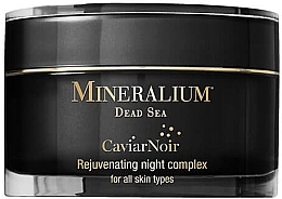 Düfte, Parfümerie und Kosmetik Verjüngender Nachtkomplex für das Gesicht mit schwarzem Kaviar - Mineralium Caviar Noir Rejuvenating Night Complex