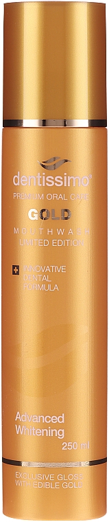 Aufhellendes Mundwasser mit Goldpartikeln - Dentissimo Advanced Whitening Gold Mouthwash — Bild N1