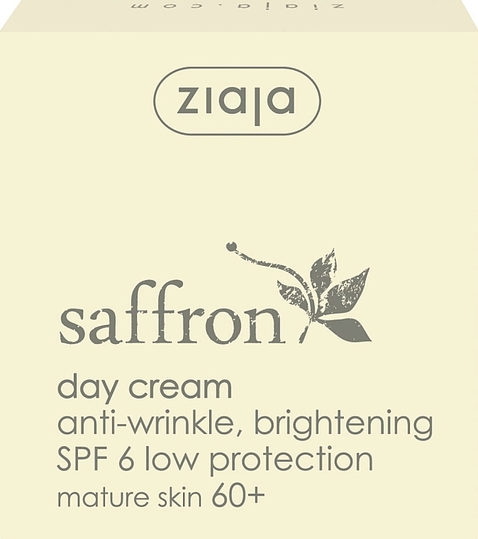 Anti-Falten-Tagescreme mit Safran SPF 6 - Ziaja Saffron Anti-Wrinkle Brightening Day Cream 60+ — Bild N2