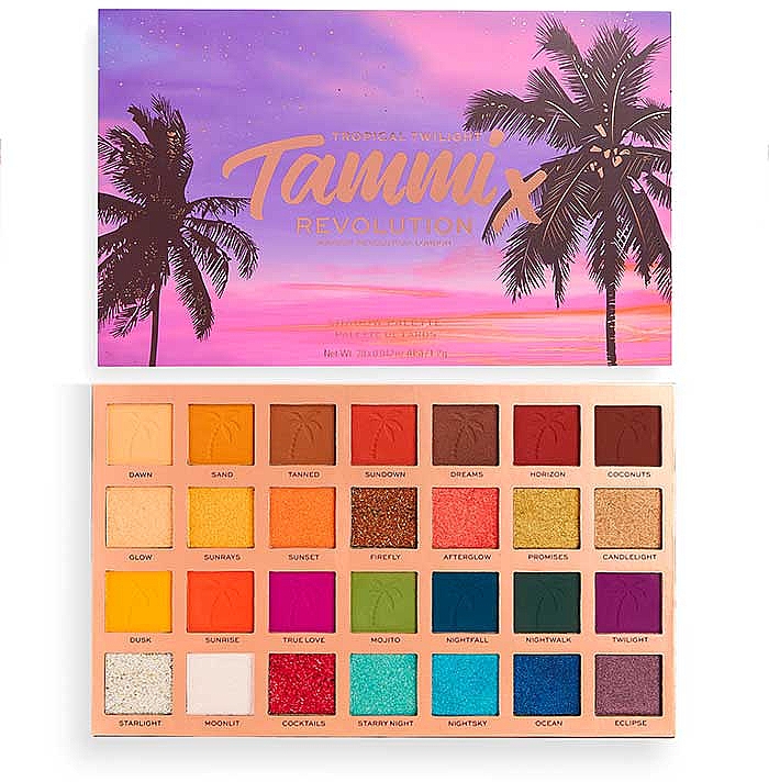 Lidschattenpalette - Makeup Revolution x Tammi Tropical Twilight Shadow Palette — Bild N1