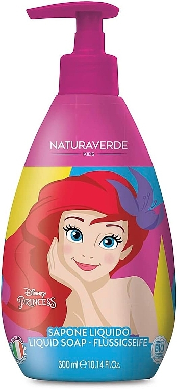 Flüssigseife für Kinder Disney-Prinzessinnen: Die kleine Meerjungfrau - Naturaverde Kids Disney Princess Liquid Soap — Bild N1