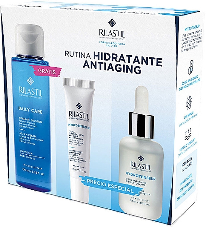 Körperpflegeset - Rilastil Rutina Hidratante Antiaginc (eye/cr/15ml + serum/30ml + tonic/100ml) — Bild N1