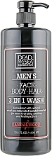 Düfte, Parfümerie und Kosmetik Duschgel für Männer mit Sandelholzöl - Dead Sea Collection Men’s Sandalwood Face, Hair & Body Wash 3 in 1