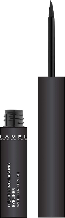 Flüssiger Eyeliner - LAMEL Make Up Liquid Long-Lasting Eyeliner With Hard Brush  — Bild N2