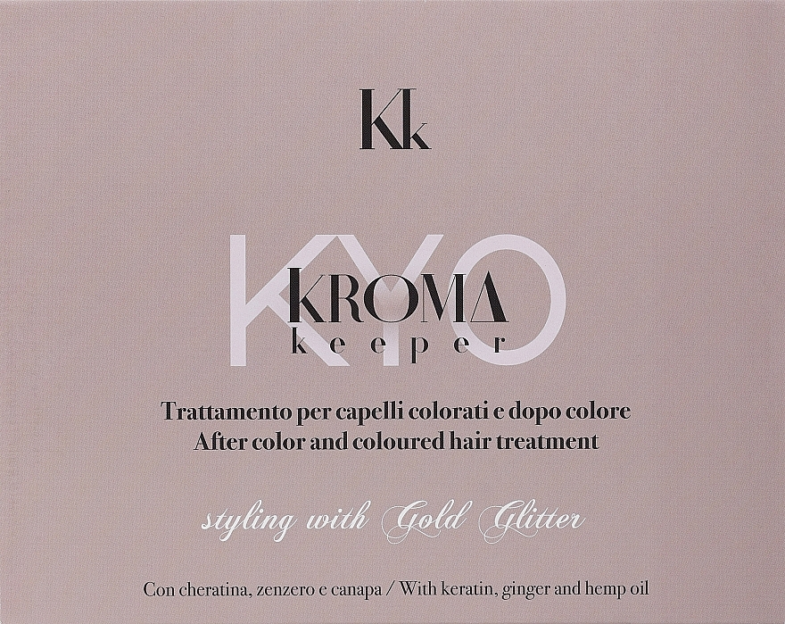 Haarpflegeset 4 St. - Kyo Kroma Keeper Styling With Gold Glitter  — Bild N2