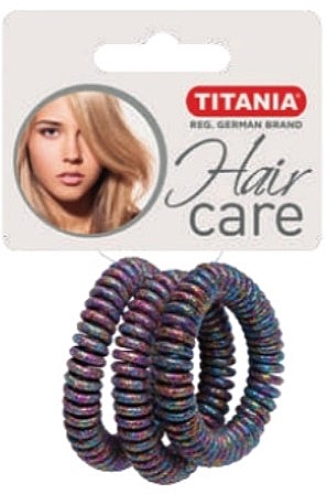 Spiral-Haargummi aus Plastik Anti Ziep bunt 3 St. Durchmesser 5cm - Titania — Bild N1